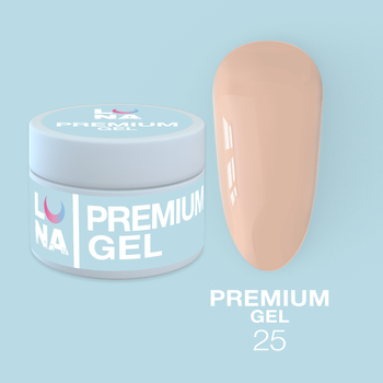 LUNAmoon Premium Gel Nr.25 - żel budujący, 30 ml