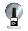 NAILSOFTHEDAY Potal Base 17 – mleczno-biała baza z różowo-fioletowymi holograficznymi płatkami, 10 ml