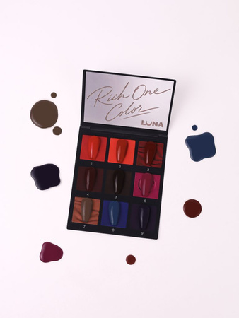LUNAmoon Gel polish Rich One Color nr.1, 8 ml - lakier hybrydowy