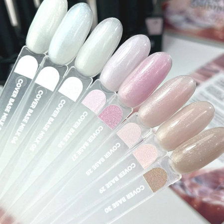NAILSOFTHEDAY Cover base NEW Formula 29 - delikatnie różowa baza hybrydowa ze srebrną drobinką, 10 ml