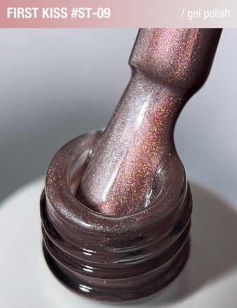 ADORE Lakier hybrydowy Satin Cat's Eye ST-09 - first kiss, 12 ml