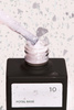 NAILSOFTHEDAY Potal Base 10 – różowo-biała baza ze srebrnymi holograficznymi płatkami, 10 ml