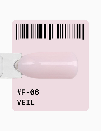 ADORE Lakier hybrydowy do frencha F-06 - welon, 12 ml