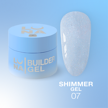 LUNAmoon Shimmer Gel Nr.07 - żel budujący, 15 ml