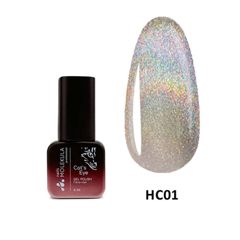 Molekula Professional Lakier hybrydowy Holographic Cat's Eye HC01, 6 ml