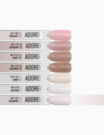ADORE Lakier hybrydowy do frencha F-12 - leather, 12 ml