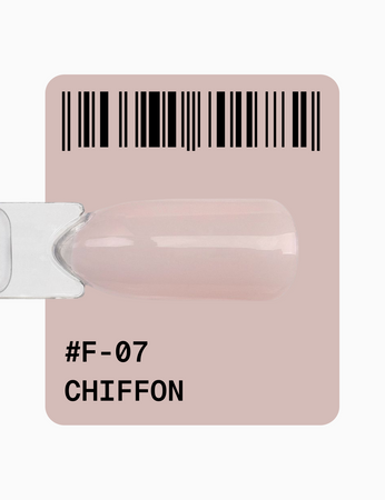 ADORE Lakier hybrydowy do frencha F-07 - chiffon, 12 ml