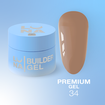 LUNAmoon Premium Gel Nr.34- żel budujący, 15 ml