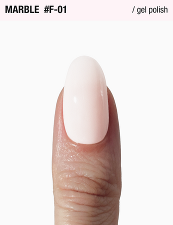 ADORE Lakier hybrydowy do frencha F-01 - marble, 12 ml