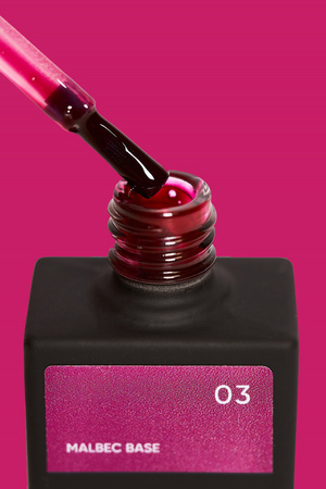 NAILSOFTHEDAY Malbeck Base 03, bordowa baza hybrydowa, 10 ml