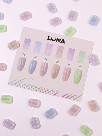 LUNAmoon Shimmer Gel Nr.06 - żel budujący, 15 ml