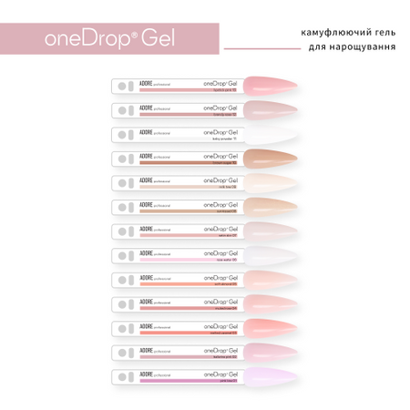 Adore Refill One Drop Gel Clear - żel do przedłużania paznokci, 60 g