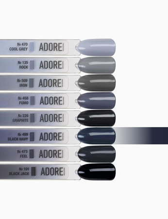 Adore Lakier Hybrydowy 499 Black Navy, 12 ml